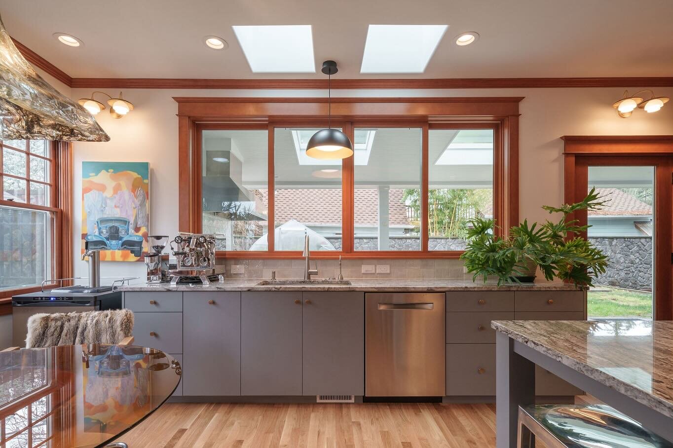 Let&rsquo;s take a look inside our Mt. Tabor project. Our clients wanted a more functional kitchen with more natural light, counterspace and an improved connection to the outdoor patio. We were able to reuse the perimeter cabinetry while incorporatin