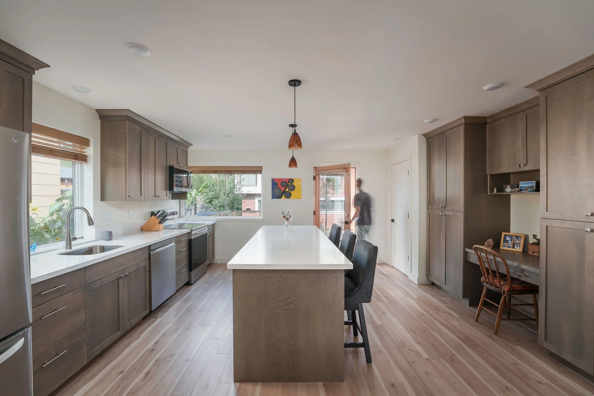 Unit 1 kitchen on the ground floor.