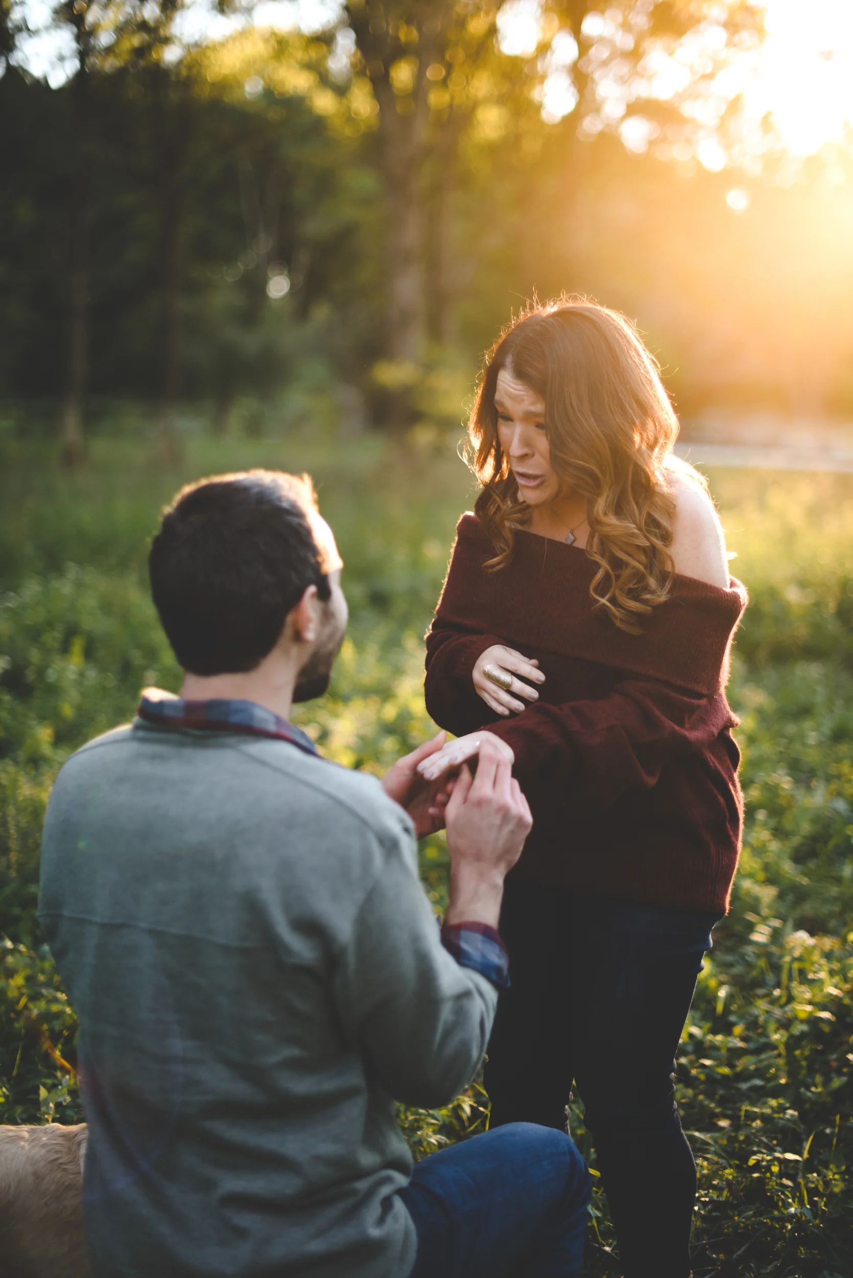 Indianapolis engagement photography - surprise proposal - Erin and Adam