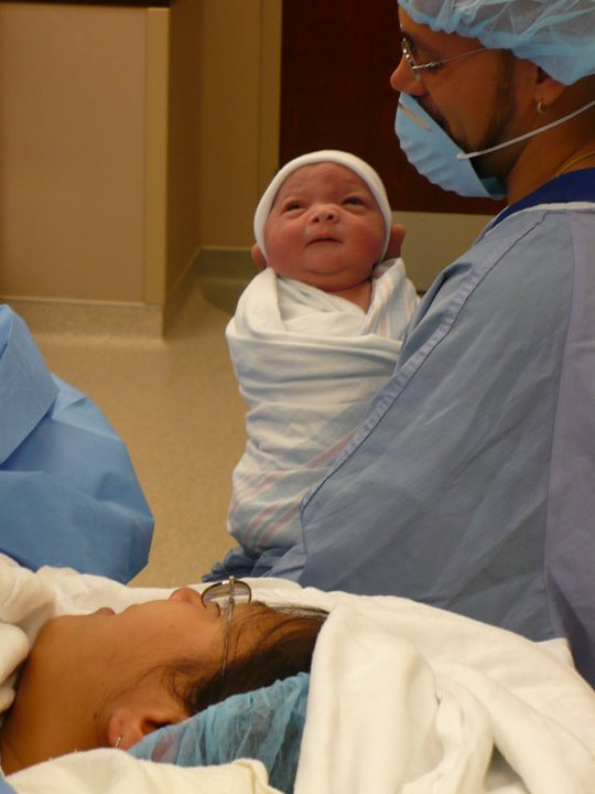 Our family just after Maddy was born