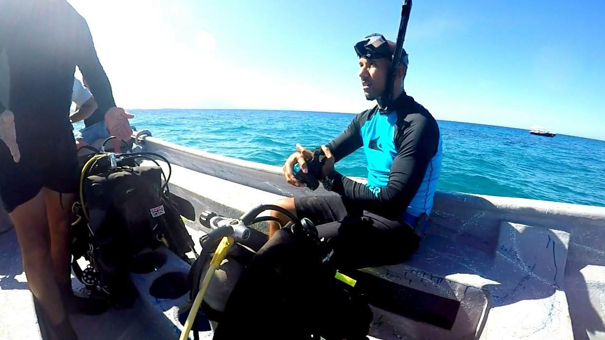 Rafael and his coral reef conservation work