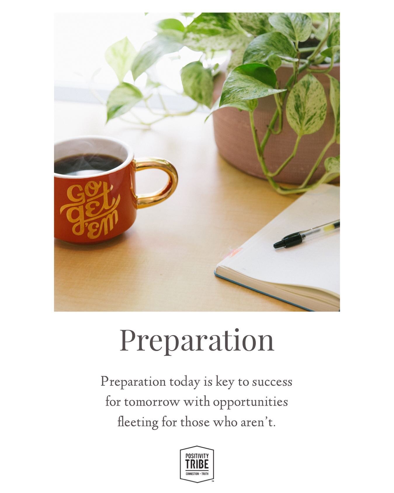 Preparation today is key to success for tomorrow with opportunities fleeting for those who aren&rsquo;t. 

Remember to Claim Your Moment. Add PT, share, and/ or repost if inspired. 

#sharethismomentwithothers #reflections #momentsofpositivity #posit