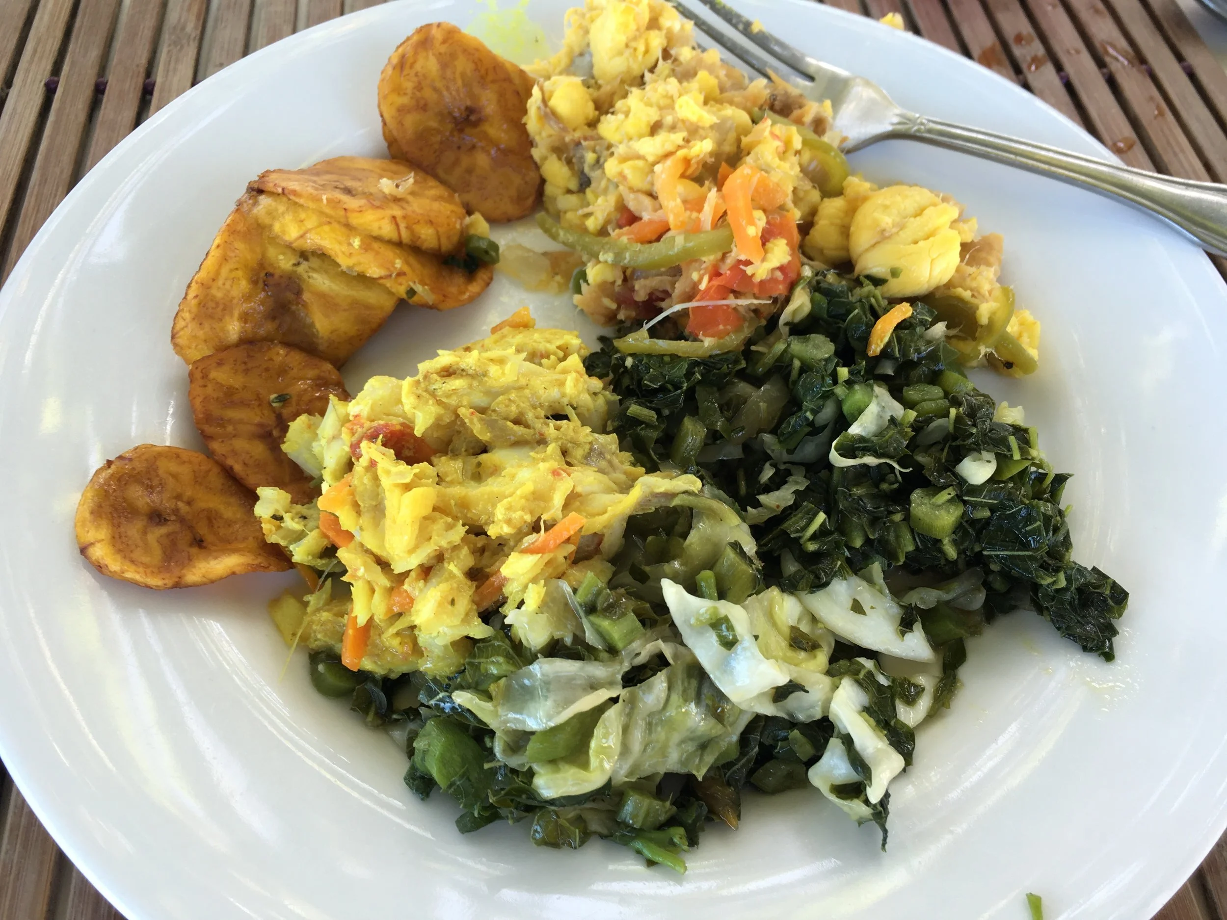 Traditional Jamaican Breakfast—Negril, Jamaica