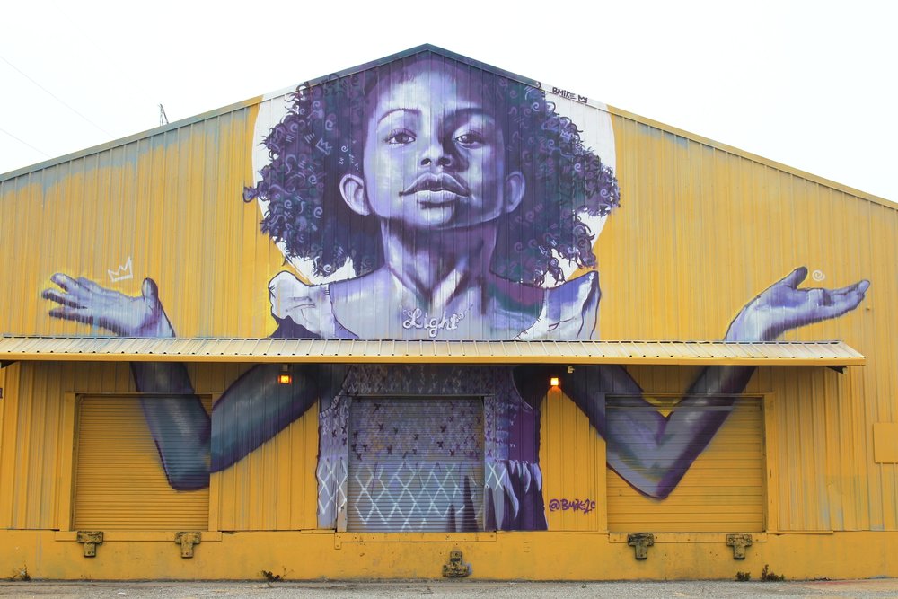Brandan Bmike Odum Mural in New Orleans