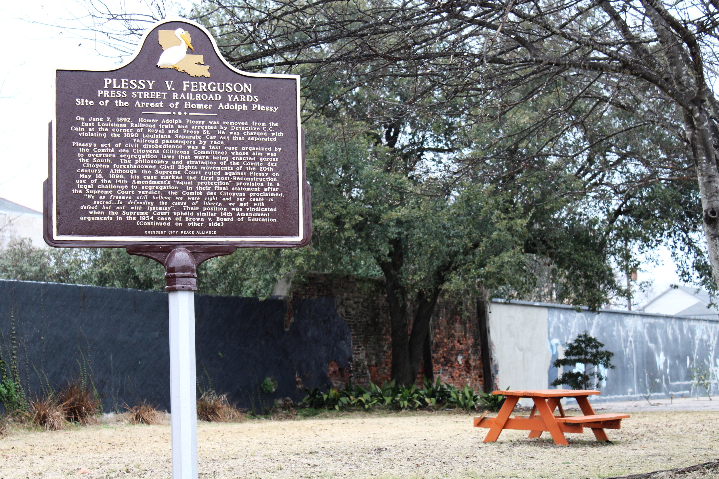 Site of Homer Plessy Arrest in New Orleans