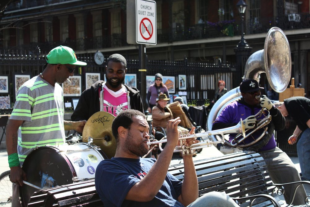 Jazz Band in Jackson Square, New Orleans