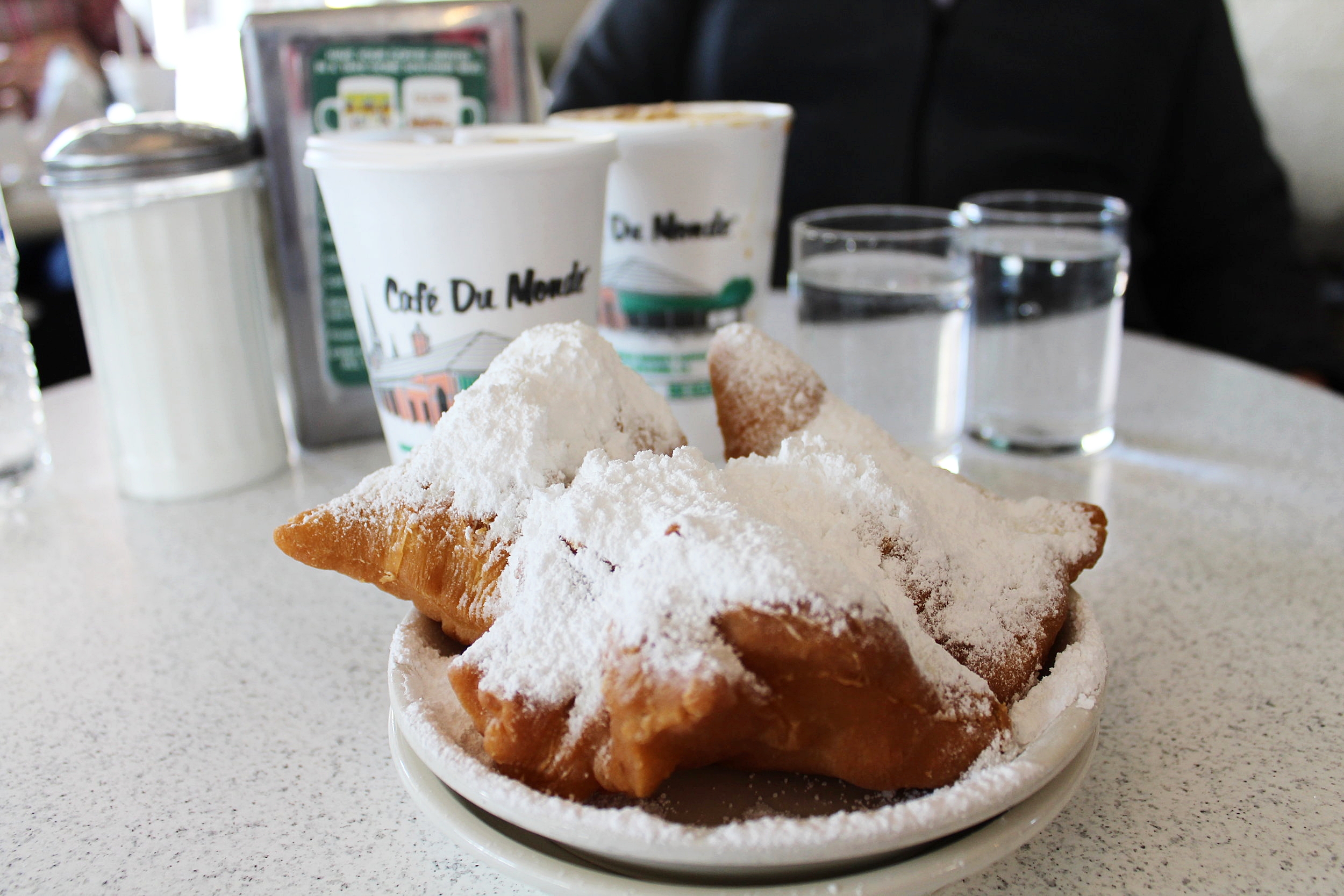 Beignets at Cafe Du Monde in New Orleans