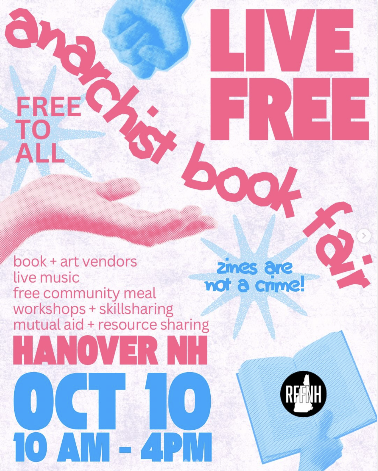 Live Free Anarchist Book Fair: Hanover, NH