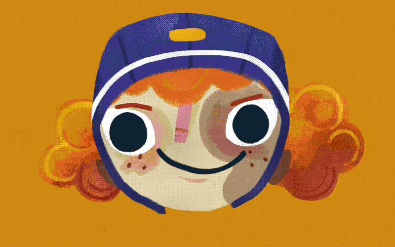 Demelza running through a range of emotions in the game’s stop-motion “line boil” style.