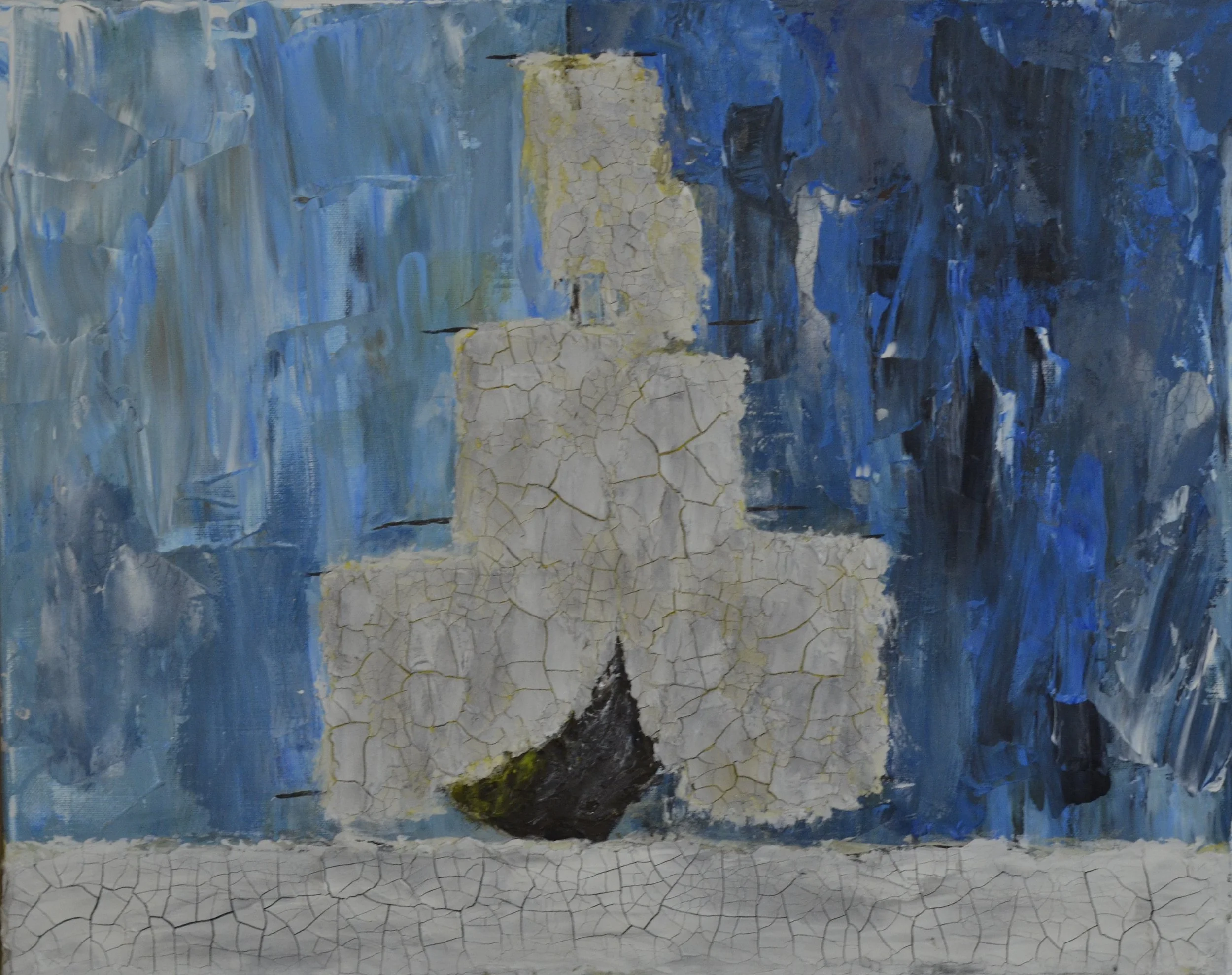 foamflower foam flower Weathered Sails boat ocean sea blue Giancarlo Ginocchio Atlanta semi abstract fine art trees mixed media acrylic oil paintings artwork rain gcg painting pieces gallery ATL 