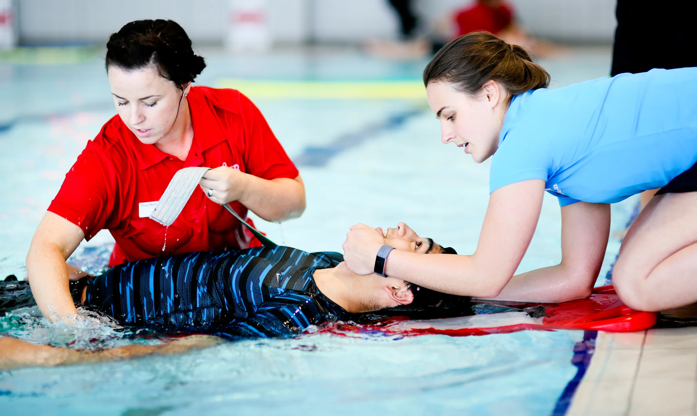 Lifeguards from different leisure centres across Northern Ireland take part in the annual GLL Top Team competition at Olympia Leisure Centre in Belfast.