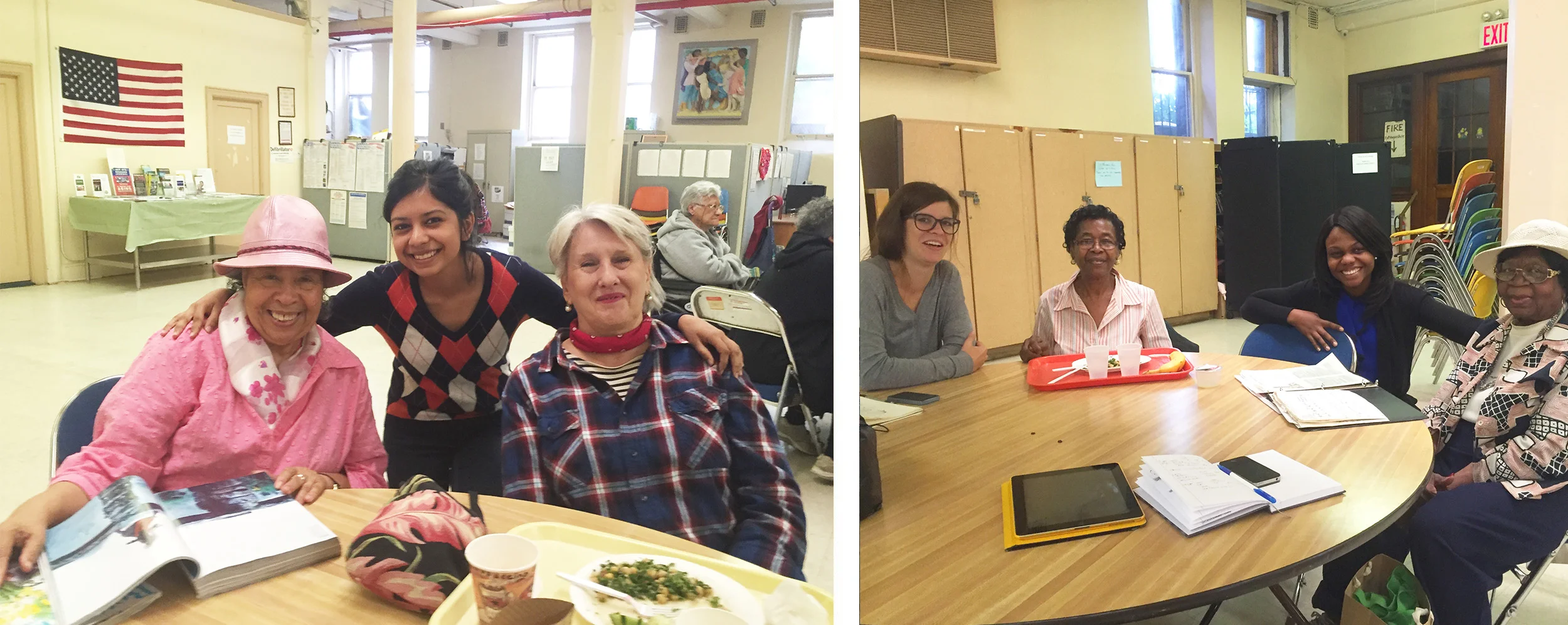   Initial research at Park Slope senior centre, NY.  