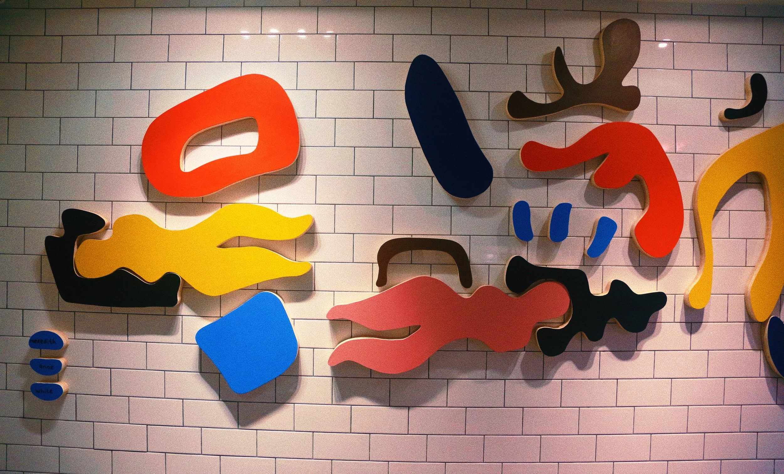 Recess Woodcut Installation, Spans 17’ long and 6’ in height