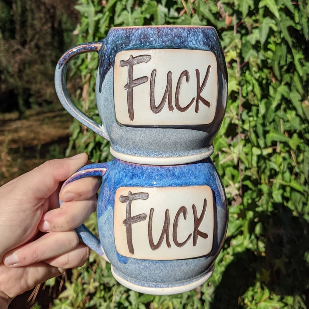 If I had to pick one word to summarize 2020, I think this one fits best. What word would you pick for this year? 

#fuck #mug #coffee #coffeemug #handmade #ceramics #pottery #2020 #fuck2020