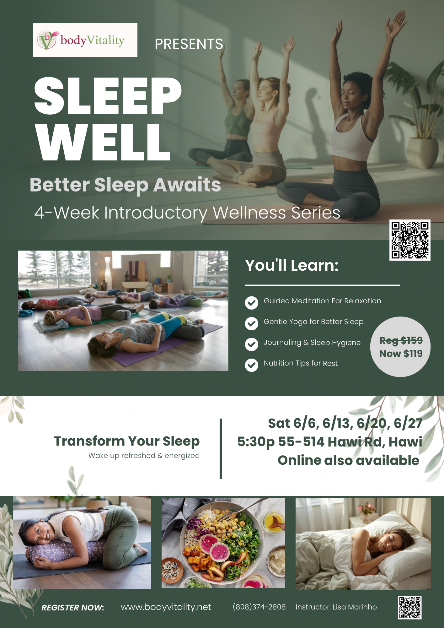 Sleep Well - 4-week Introductory Wellness Course; Week 2
