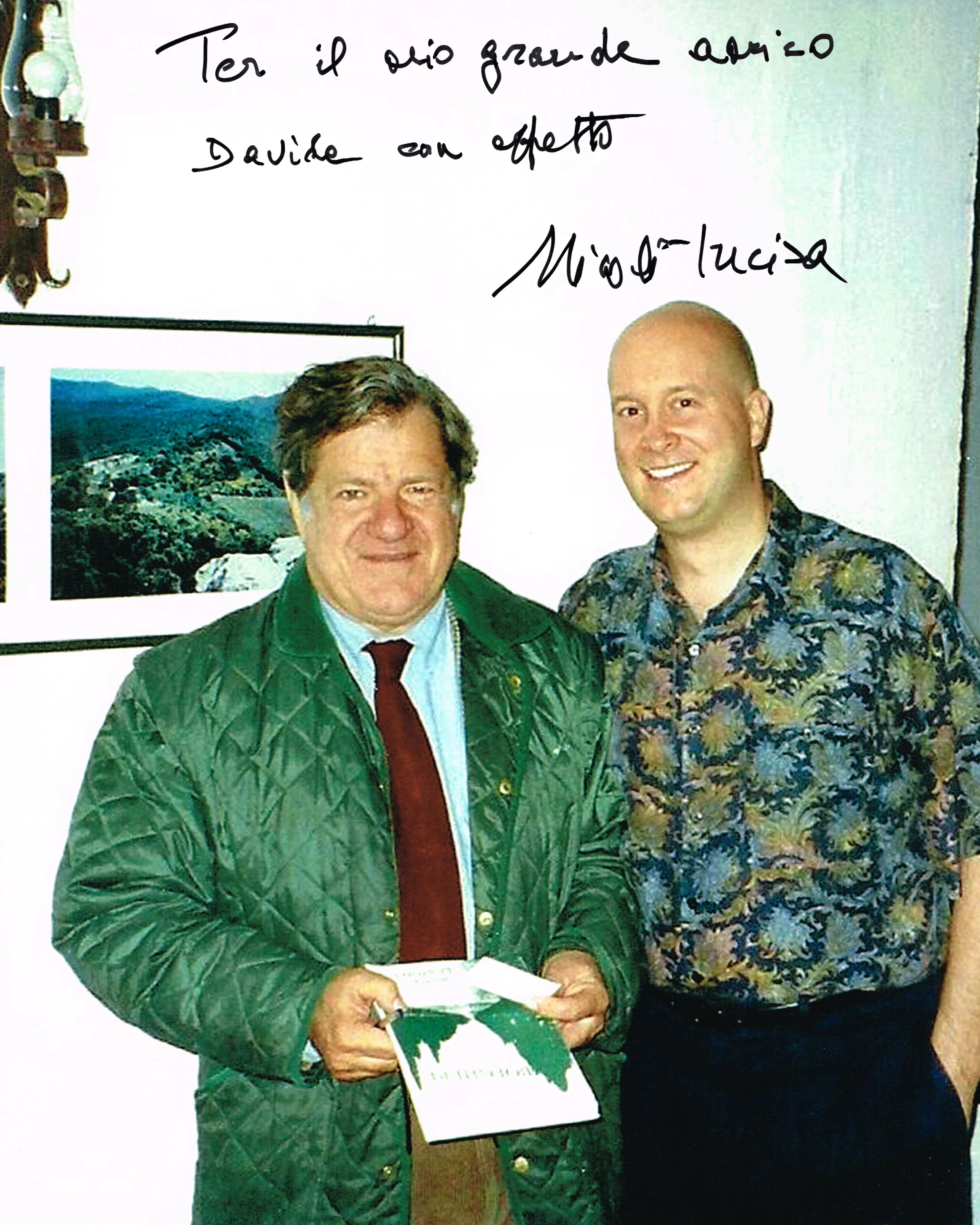 David Eastis with Nicolò Incisa