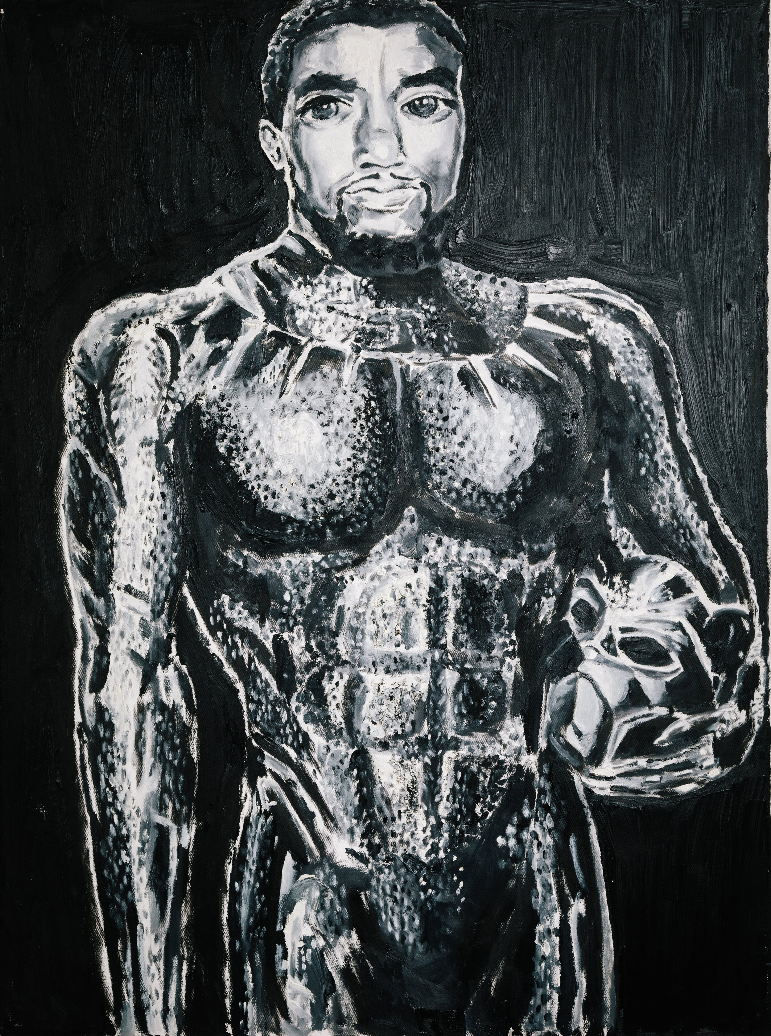Chadwick/Black Panther Painting