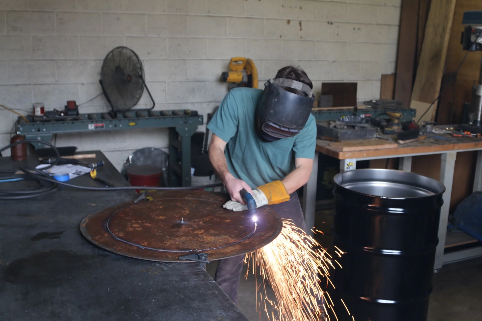 Constructing Compost Drum Prototype