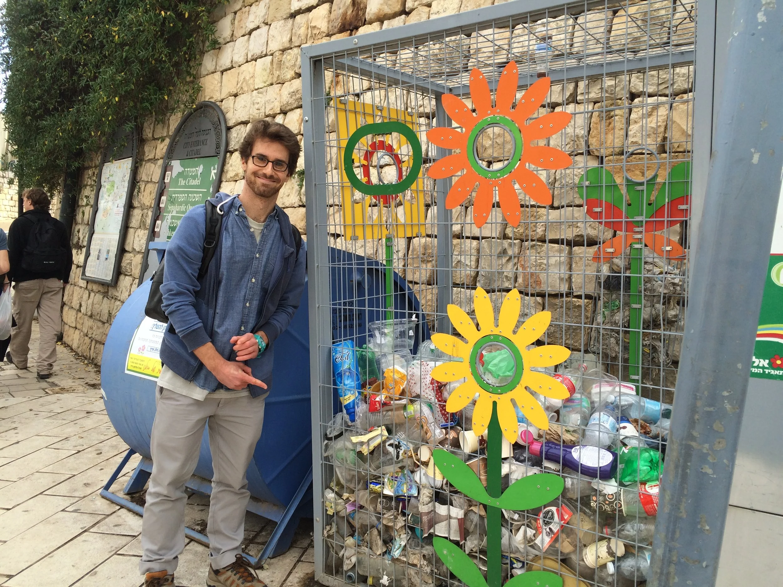 Design Inspiration - Transparent Recycling Collection in Israel