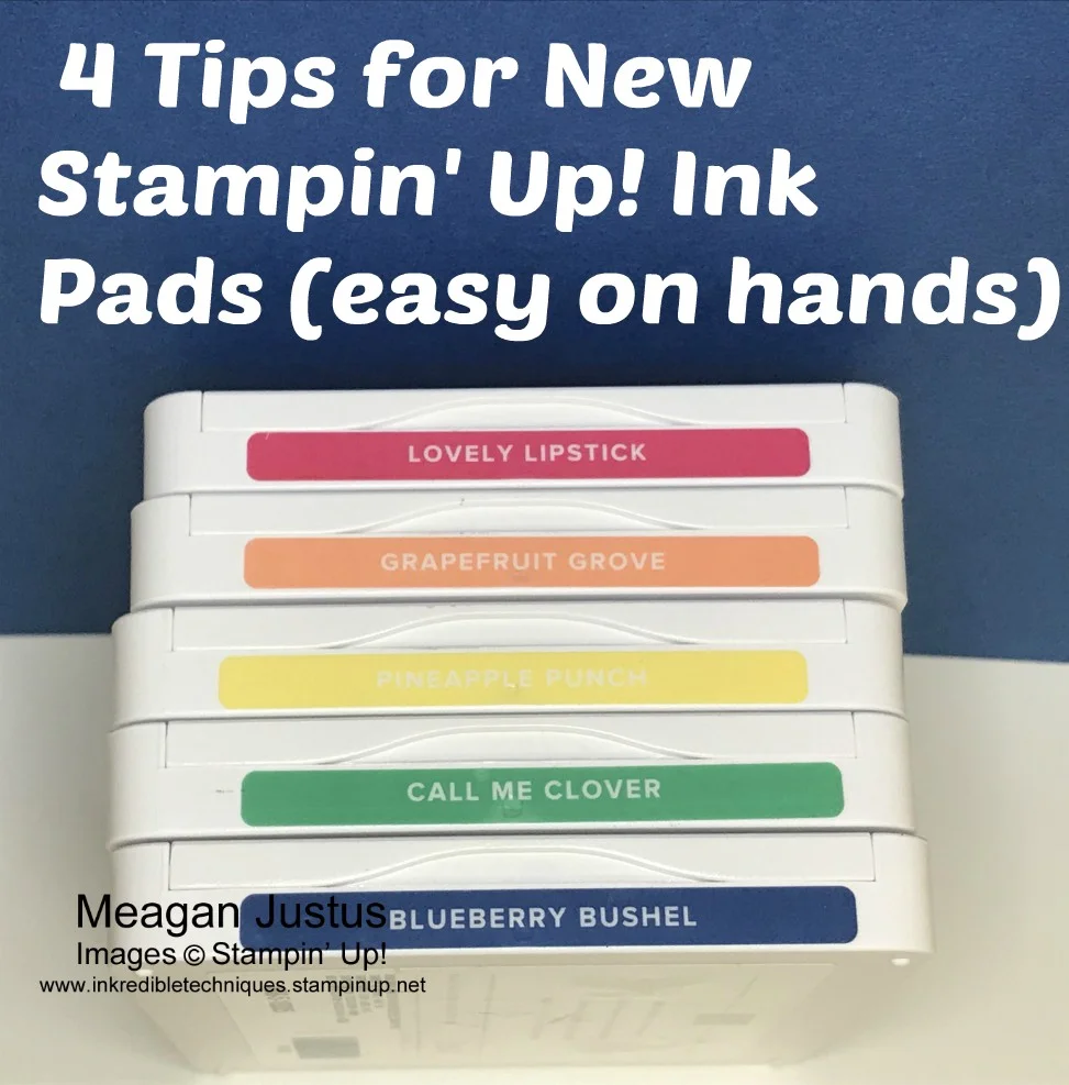 4 Tips for the New Stampin' Up Ink Pads release 2018