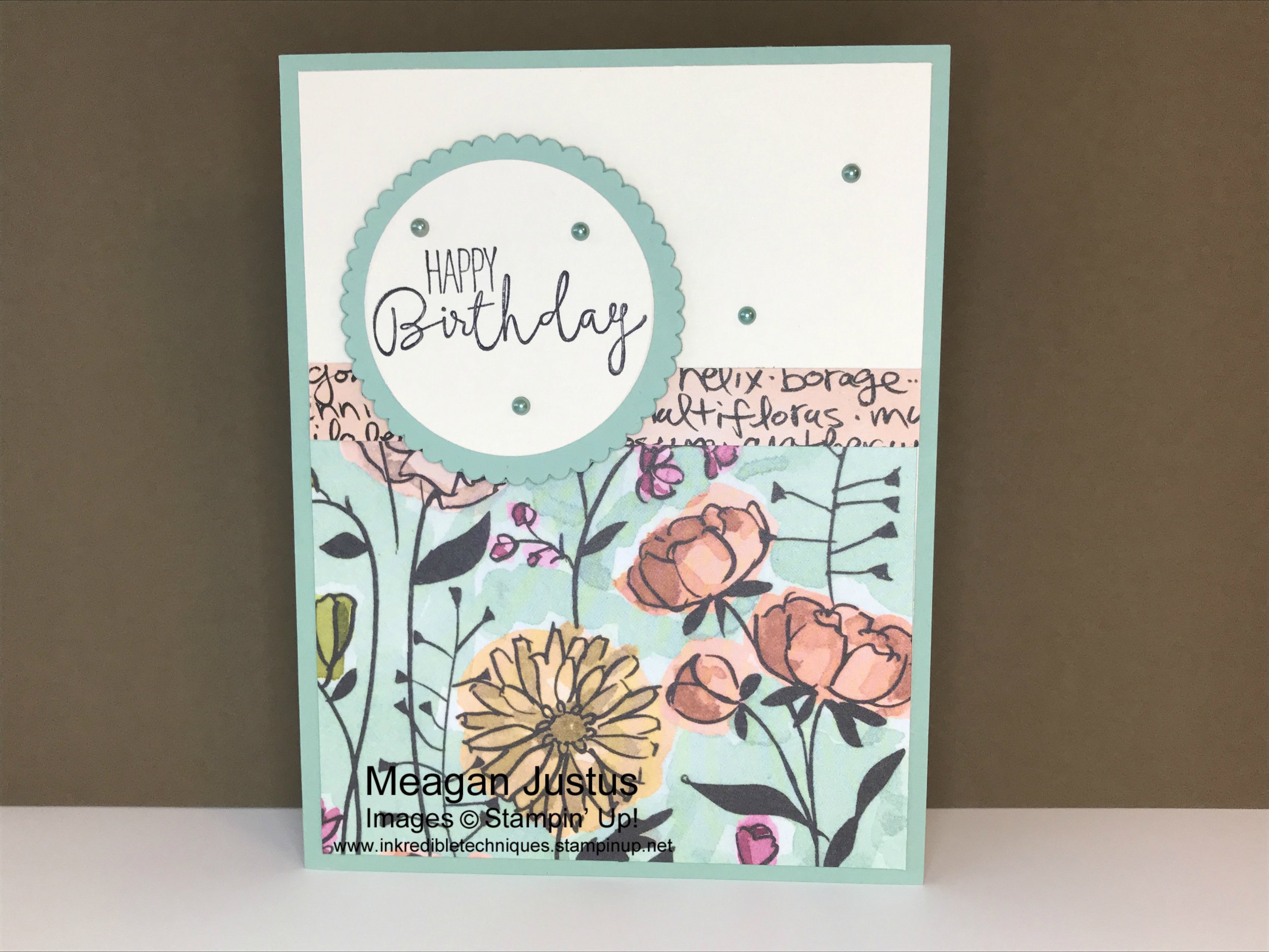 Fast Easy Birthday Card Using Scrapbook Paper