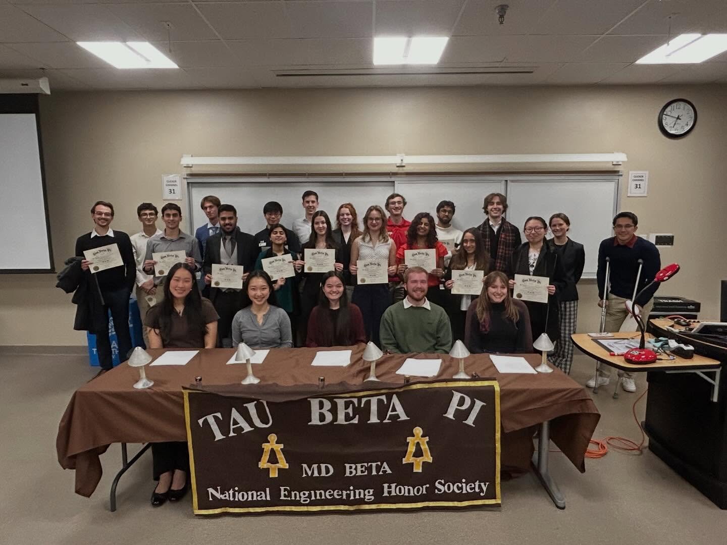 Last semester, we had the honor of initiating 19 new members to our MD Beta chapter. Congrats to our new members and we&rsquo;re excited to see what you do as members of TBP!