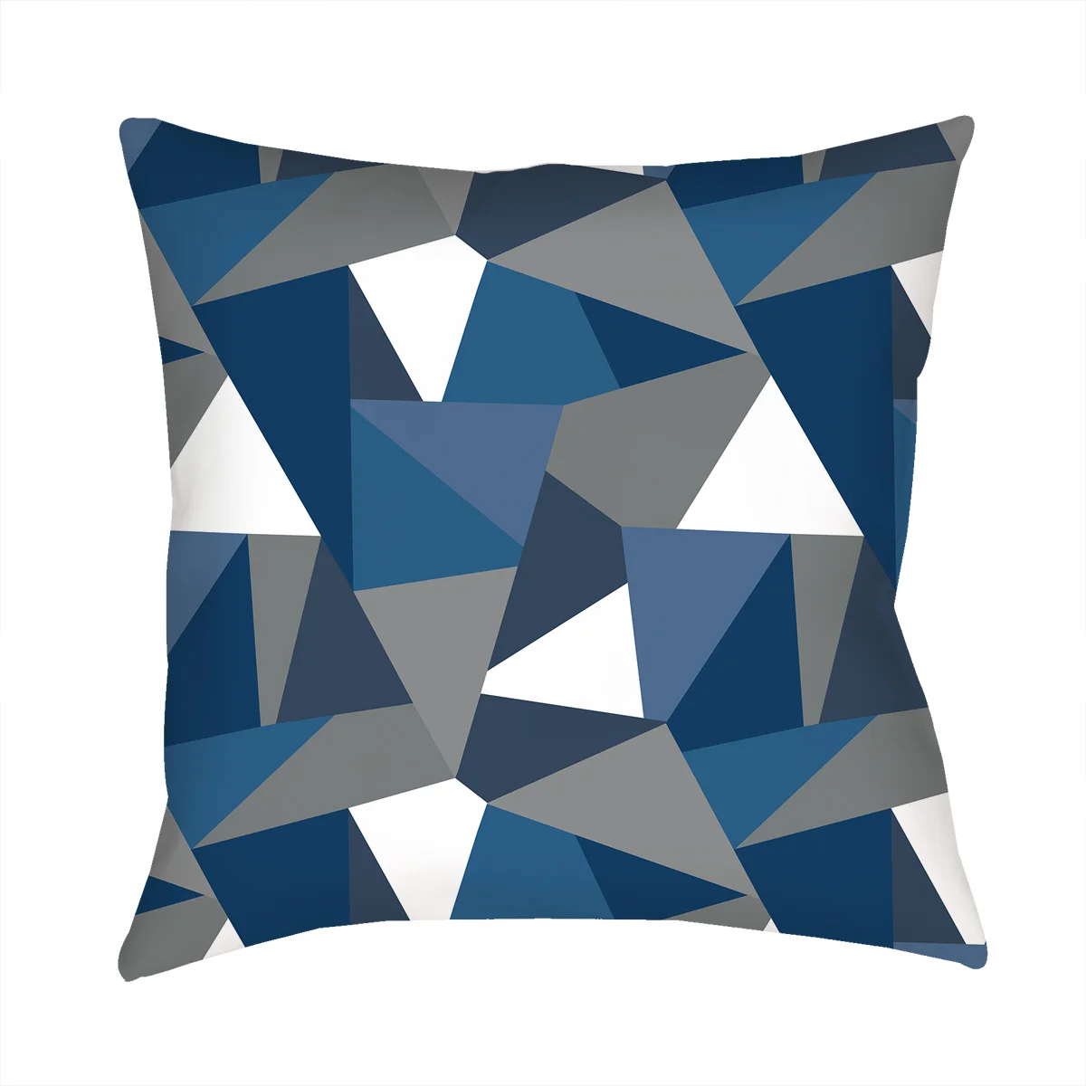 Mosaic Pillow Blue-Gray