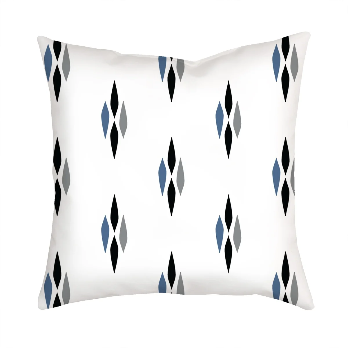 Mosaic Ovals Pillow - Blue/Gray