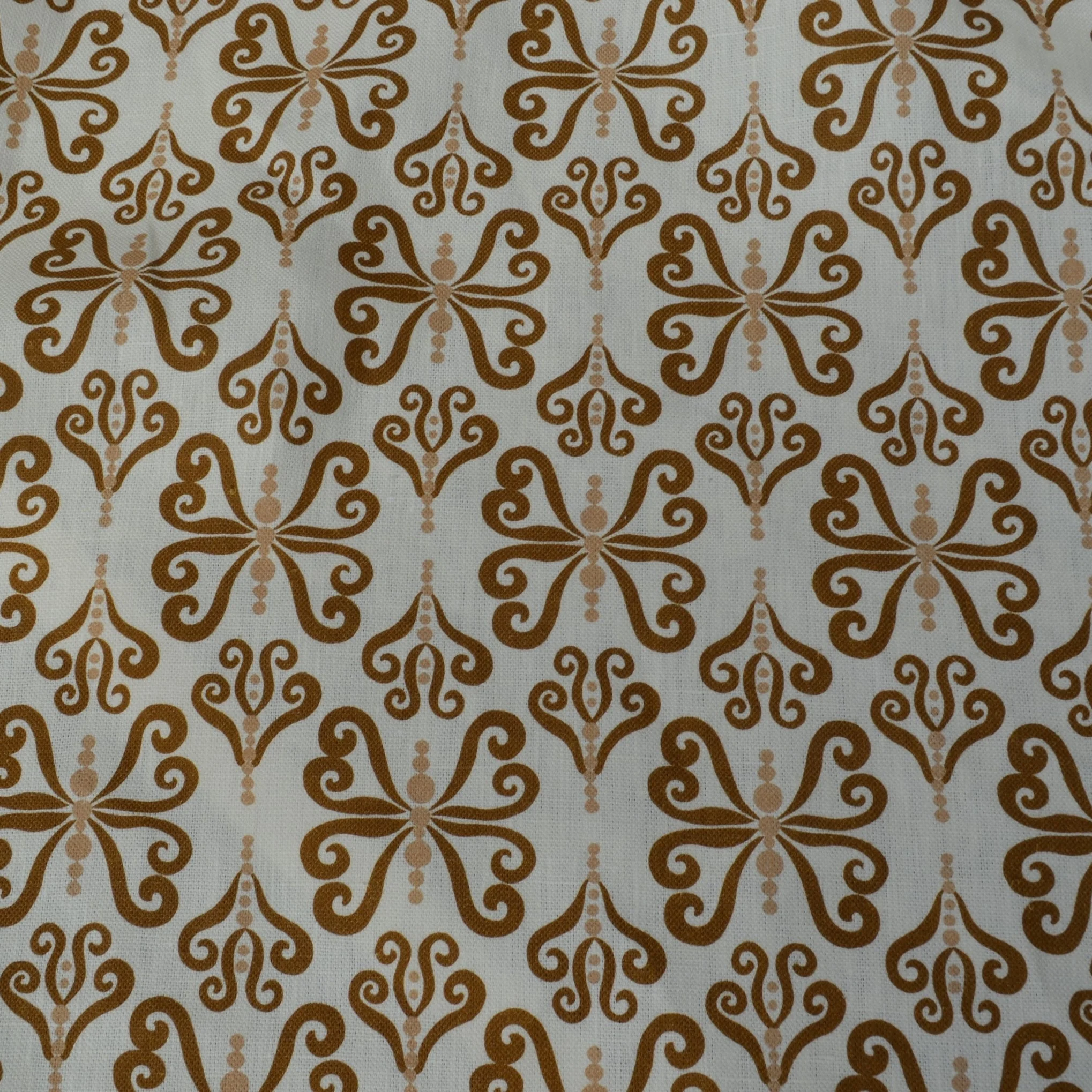 Butterfly Curls Fabric - Tan/Mocha