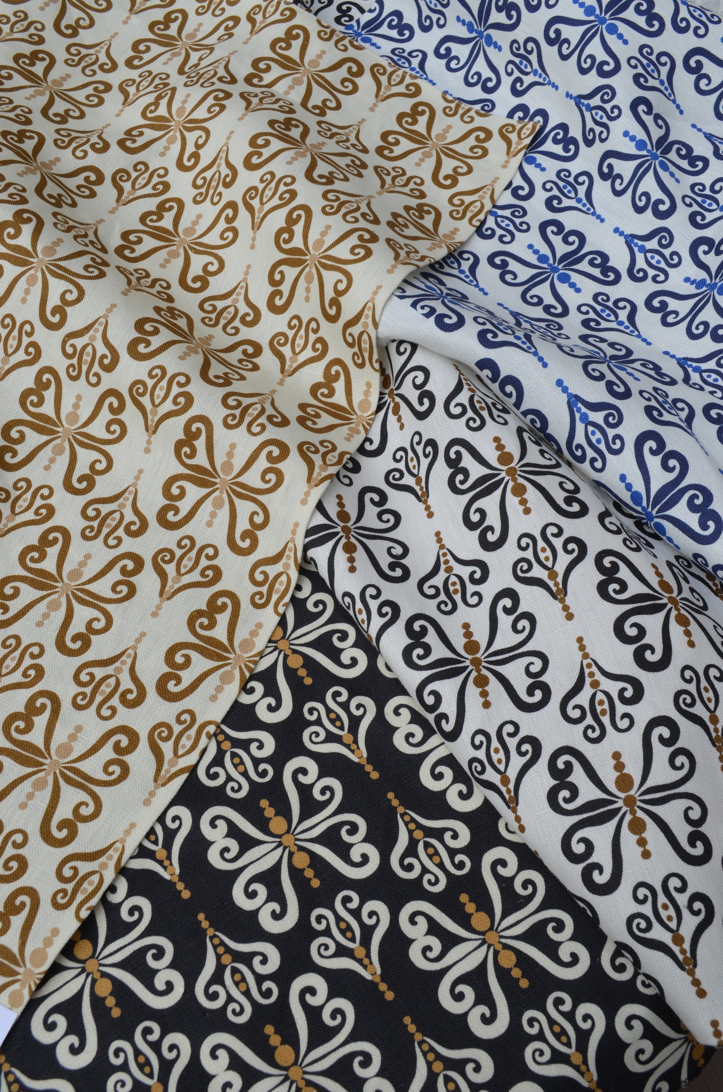 Butterfly Curls Fabric Colors