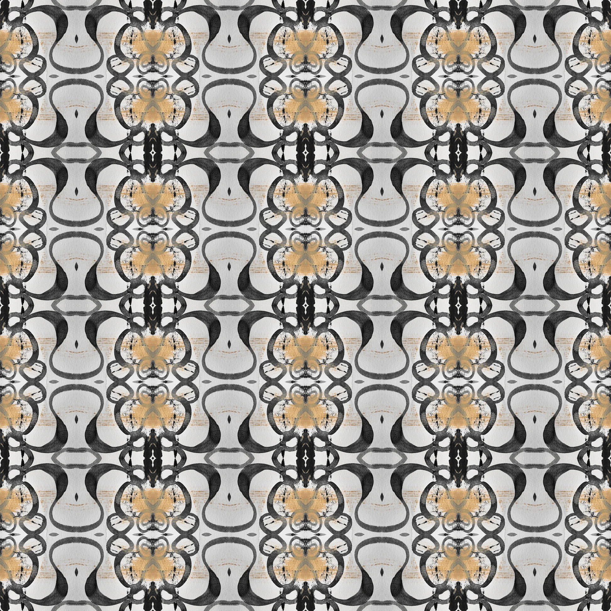 Medina Wallpaper Gray-Tan
