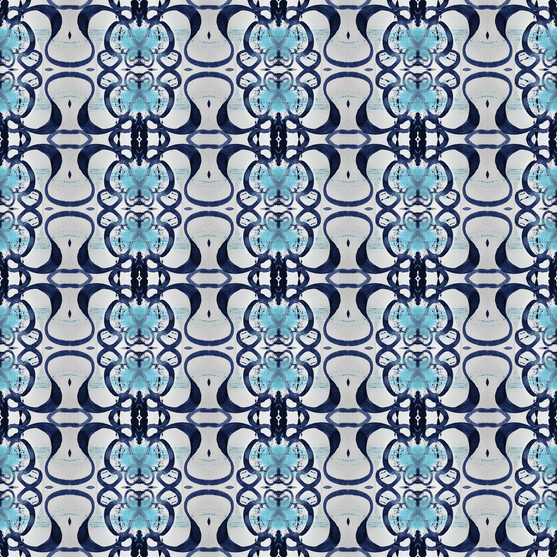 Medina Wallpaper Indigo