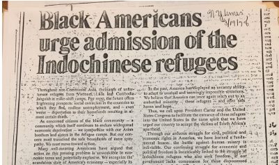 NGƯỜI TỊ NẠN ĐÔNG NAM Á ĐÃ NỢ NGƯỜI DA ĐEN NHỮNG GÌ