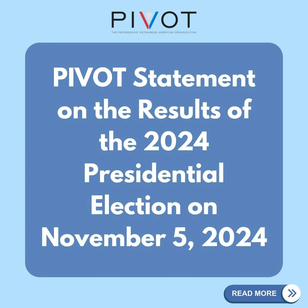 PIVOT Statement on the Results of the 2024 Presidential Election on November 5, 2024