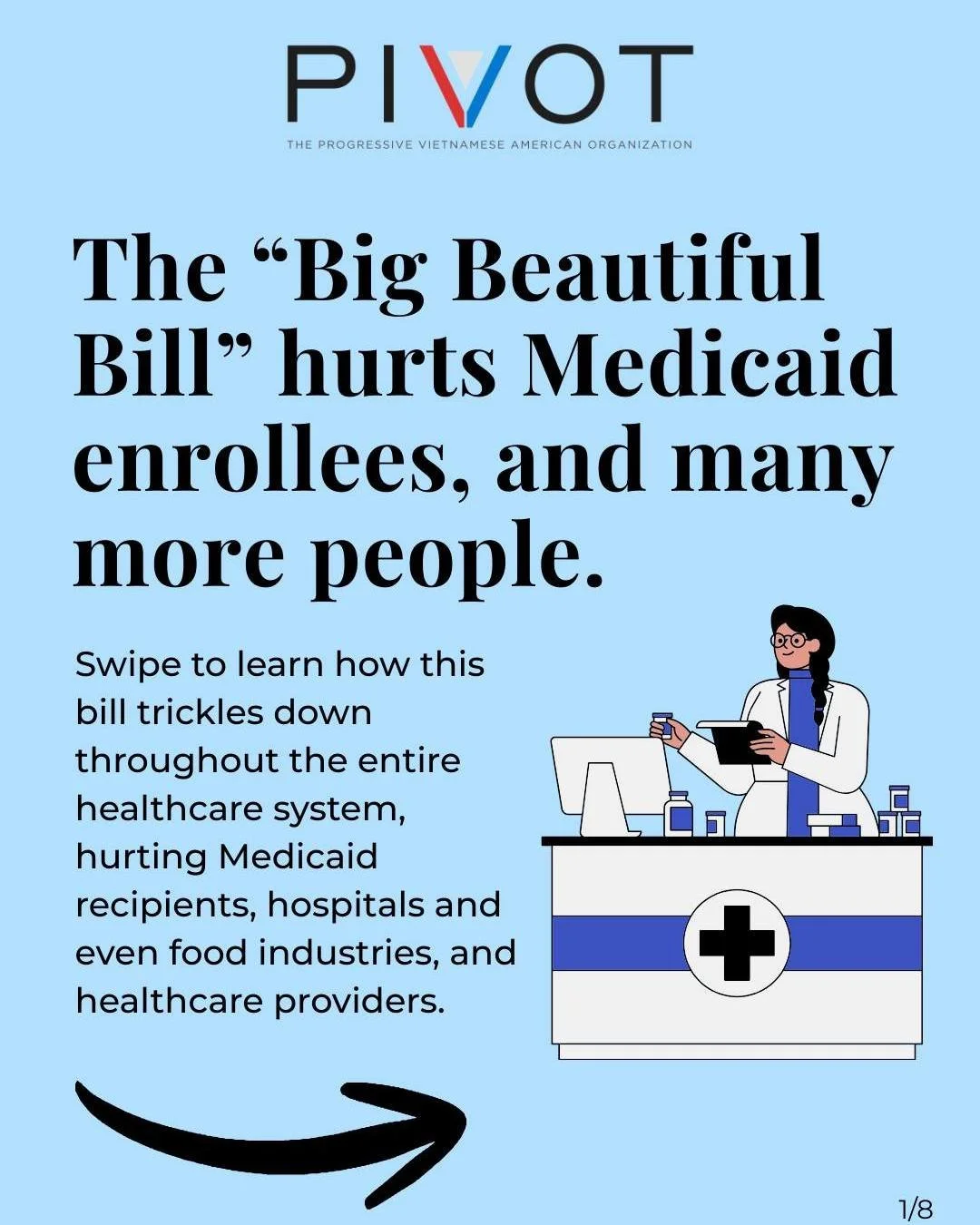 The "Big Beautiful Bill" hurts more than just Medicaid enrollees; learn how this bill trickles down throughout the entire healthcare system, hurting hospitals, food industries, and healthcare providers on top of Medicaid recipients. To figh
