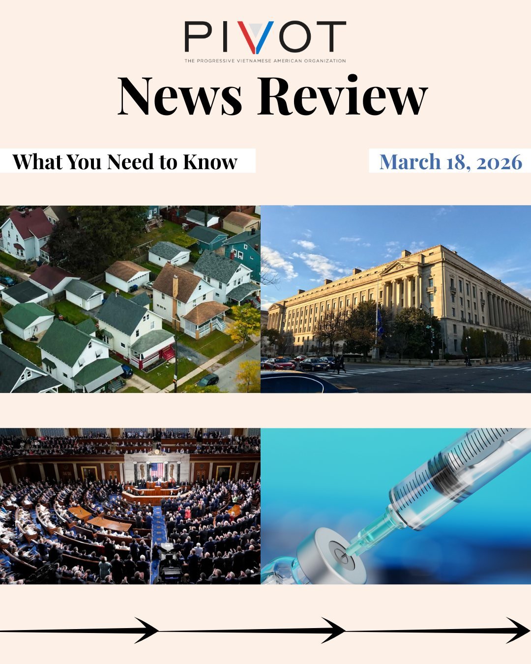 Hot off the presses is the PIVOT News Review for March 18, 2026! 🗞️

Read in English and Vietnamese about the latest news stories in different spheres of policy. Make sure to share with someone who you think needs a dose of news from PIVOT!

#PIVOTN