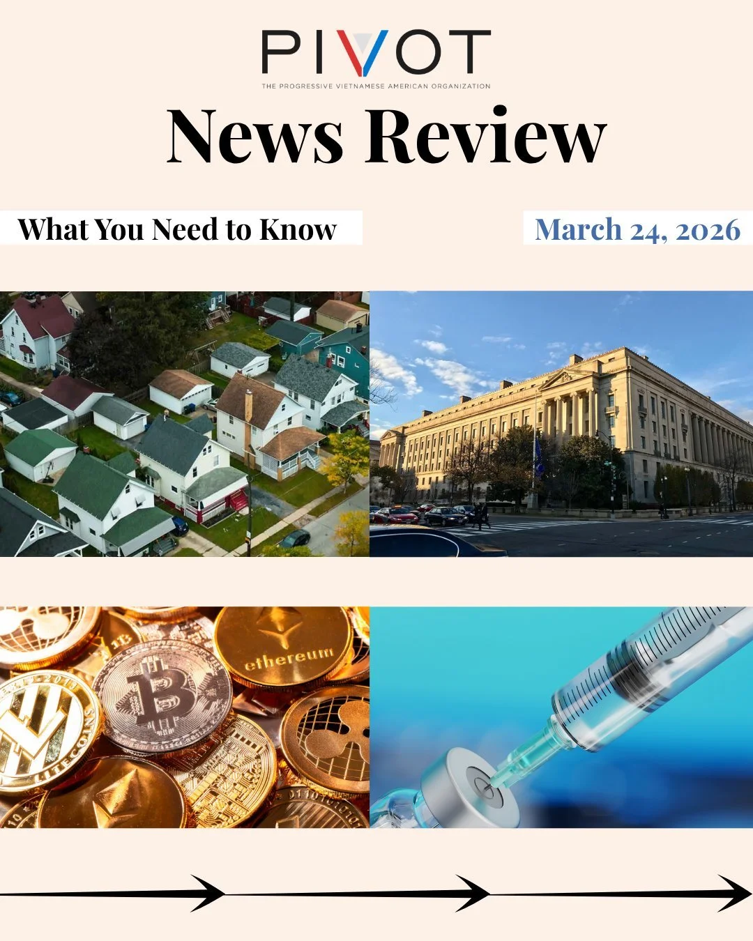 Hot off the presses is the PIVOT News Review for March 24, 2026! 🗞️

Read in English and Vietnamese about the latest news stories in different spheres of policy. Make sure to share with someone who you think needs a dose of news from PIVOT!

#PIVOTN
