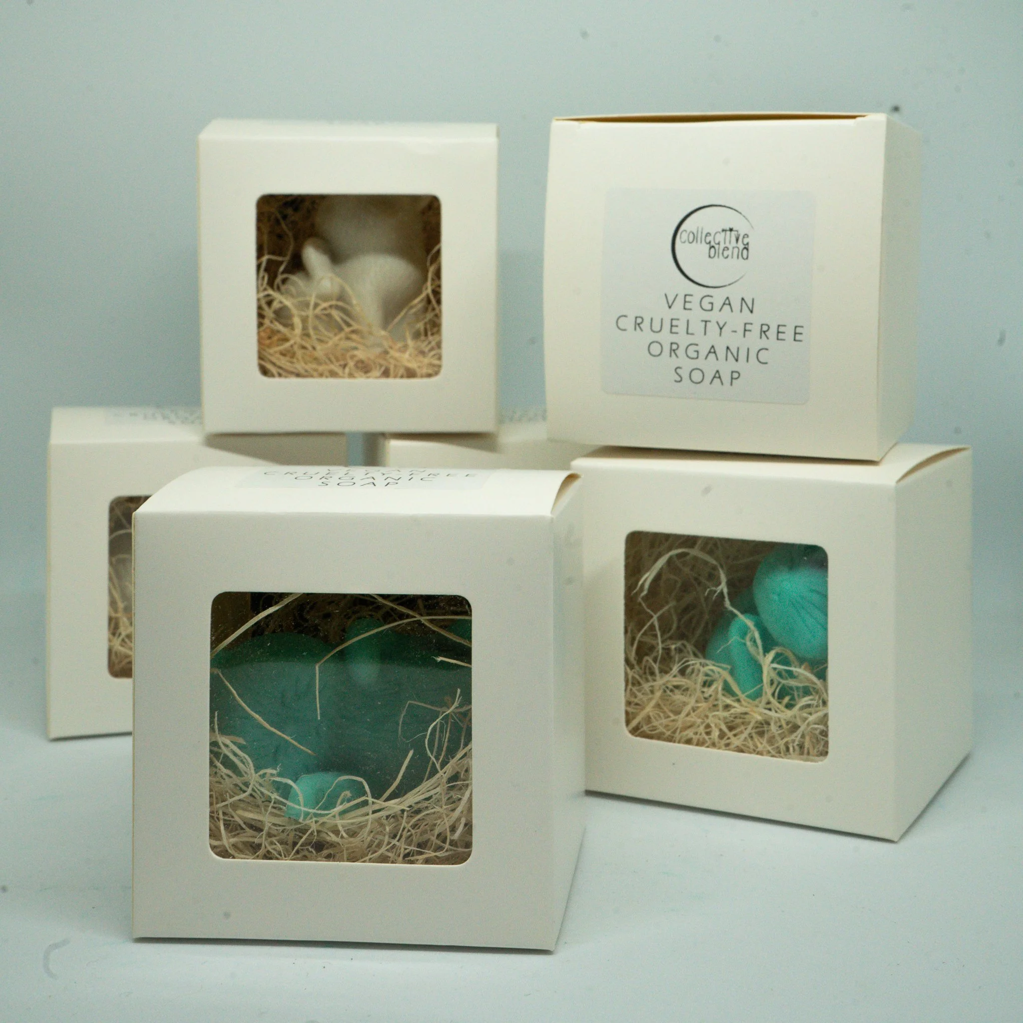 organic vegan cruelty-free aqua crystal kitty cat soap by collective blend