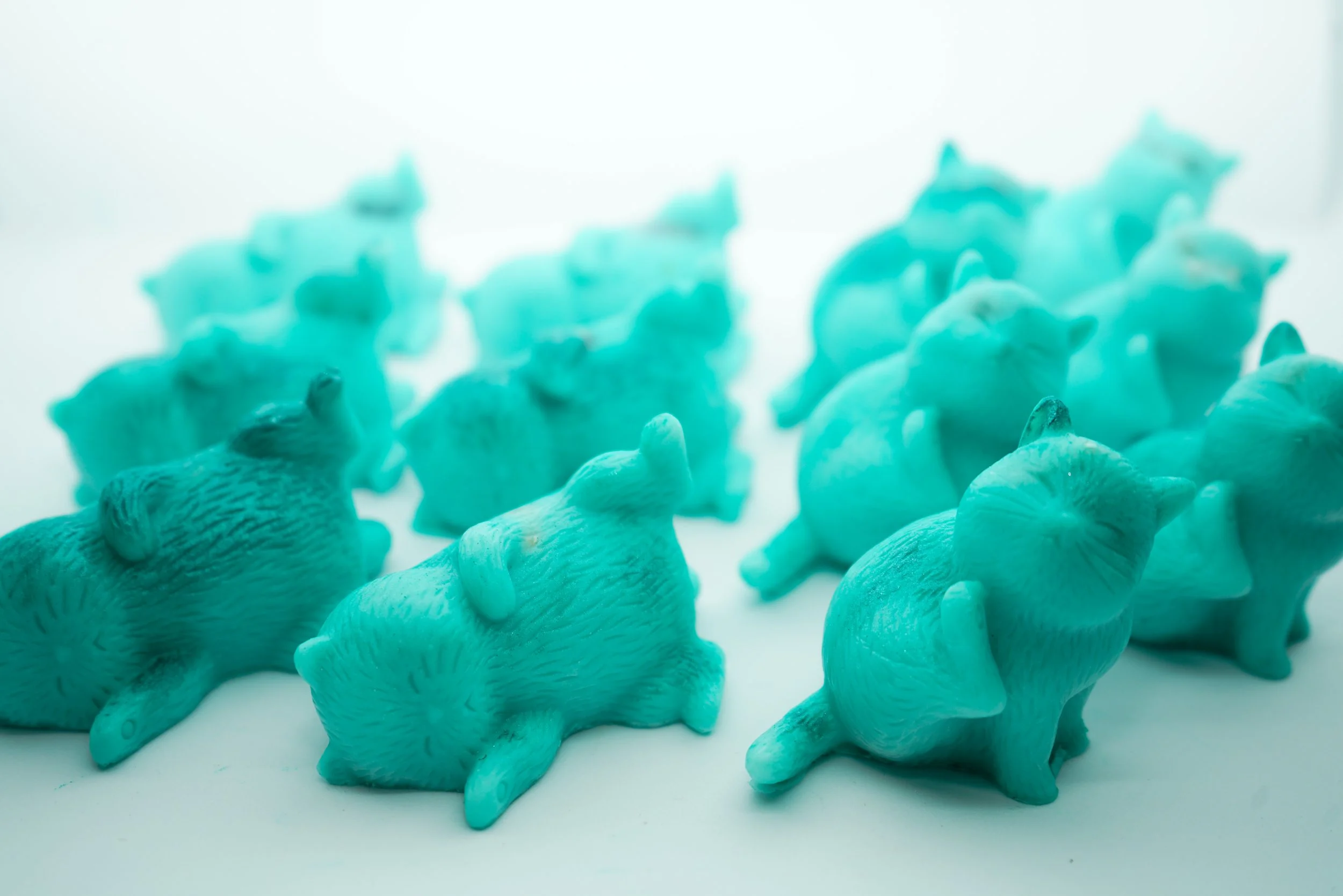 organic vegan cruelty-free aqua crystal kitty cat soap by collective blend