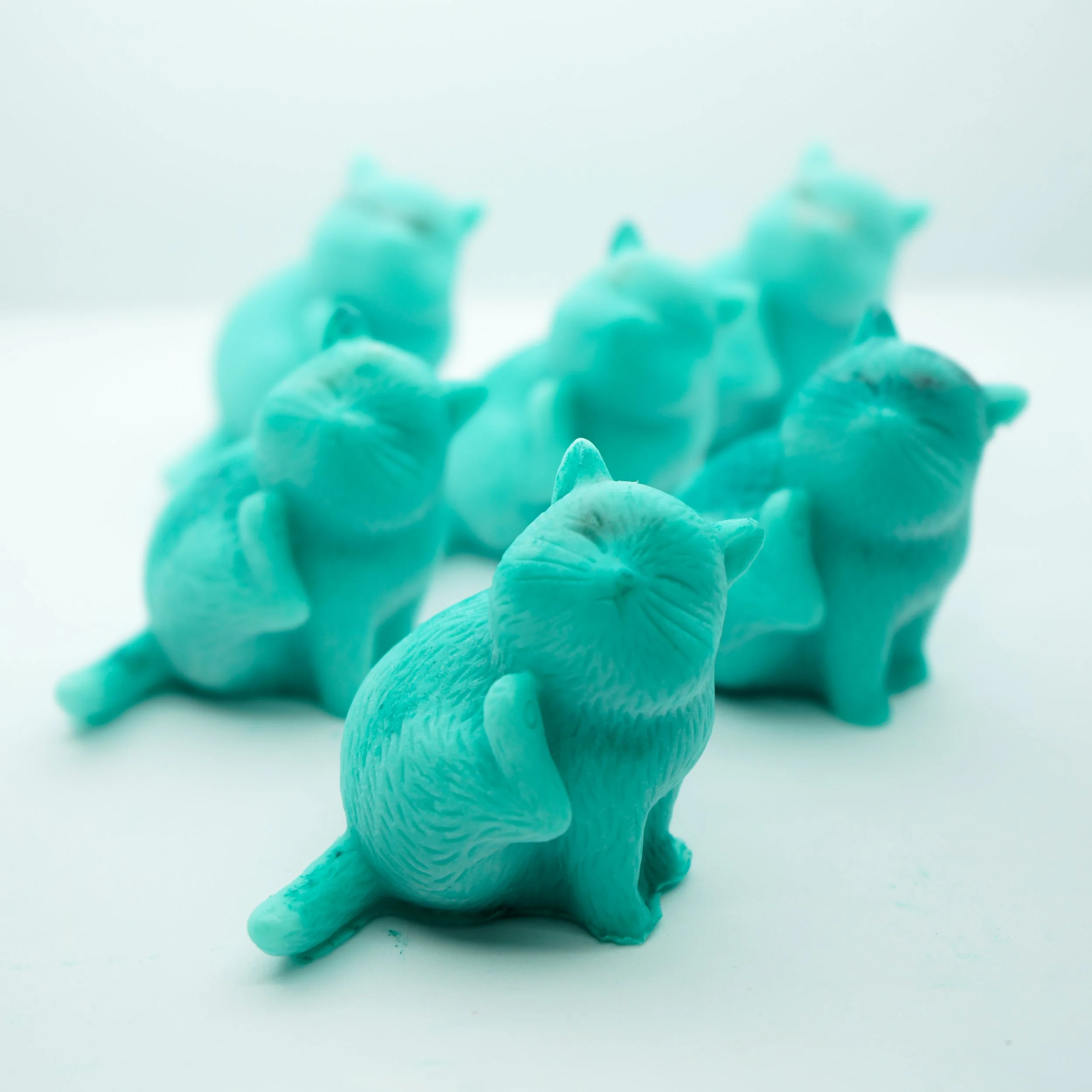organic vegan cruelty-free aqua crystal kitty cat soap by collective blend