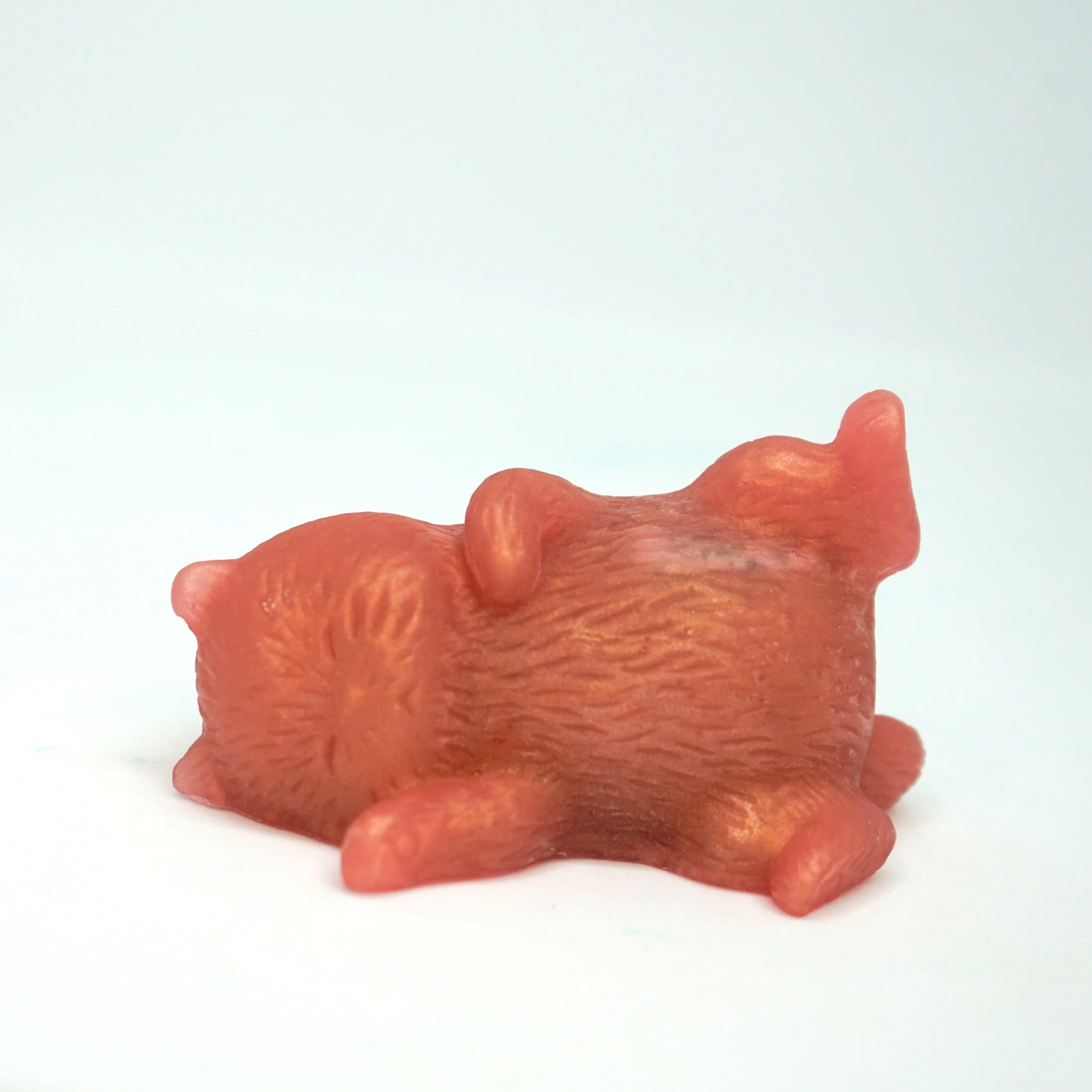 organic vegan cruelty-free rose gold crystal kitty cat soap by collective blend