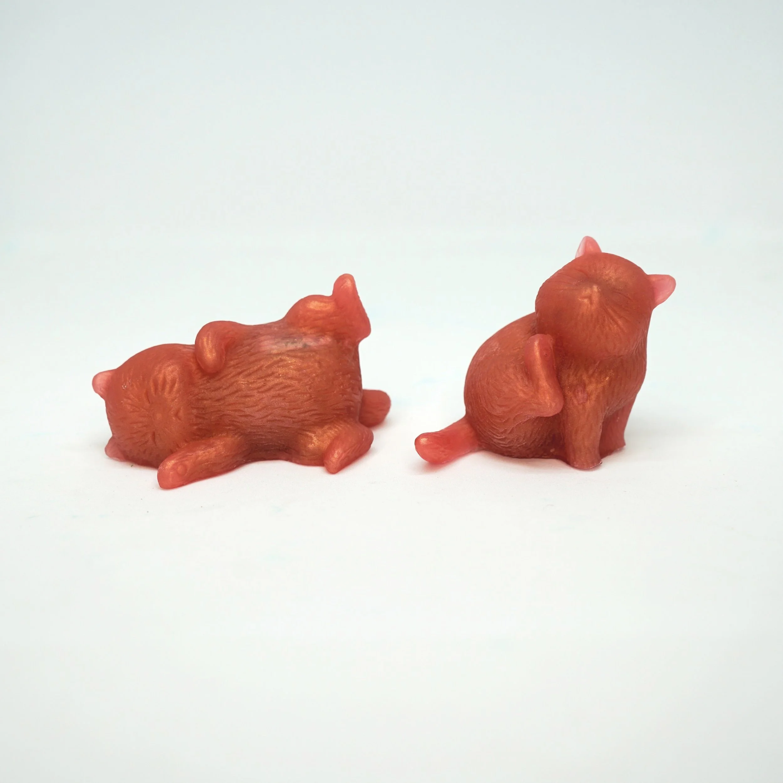 organic vegan cruelty-free rose gold crystal kitty cat soap by collective blend