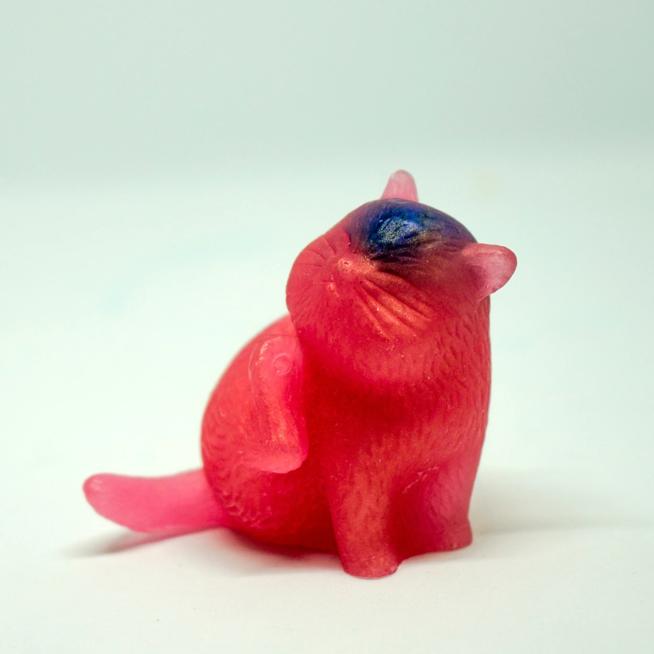 organic vegan cruelty-free pink crystal kitty cat soap by collective blend