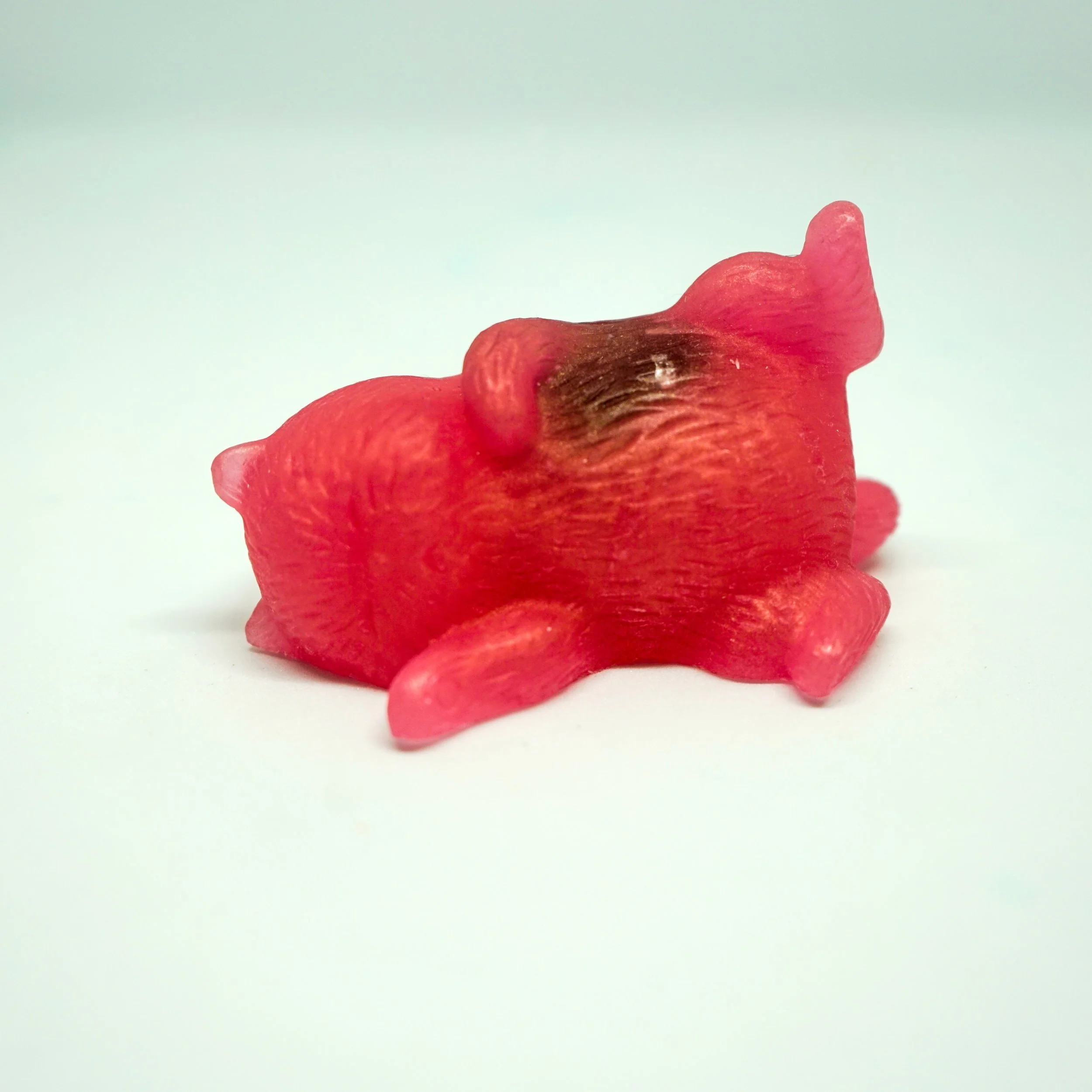 organic vegan cruelty-free pink crystal kitty cat soap by collective blend