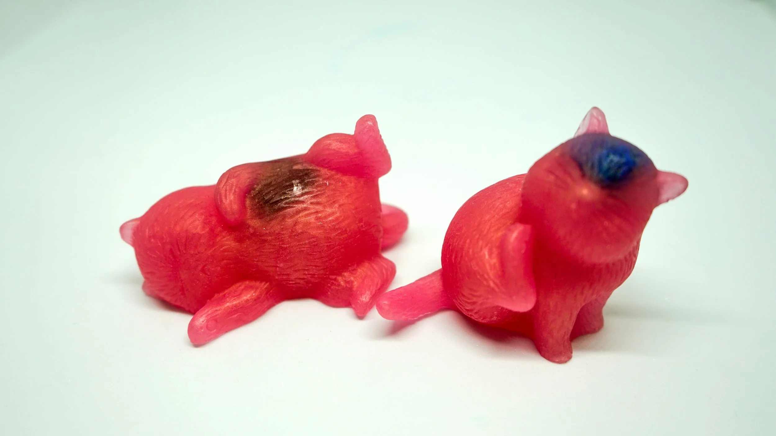 organic vegan cruelty-free pink crystal kitty cat soap by collective blend