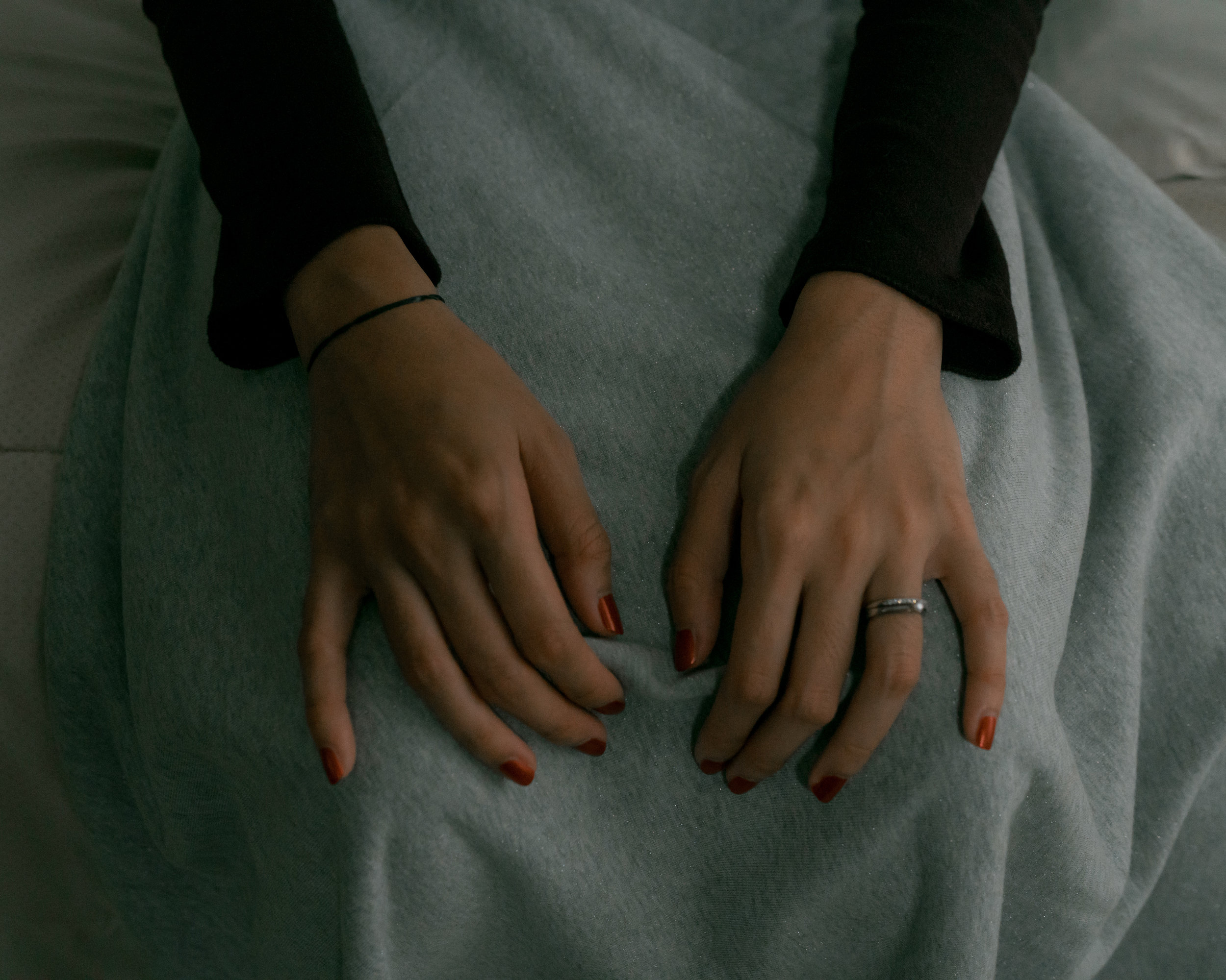 Diandra Elok wearing her engagement ring
