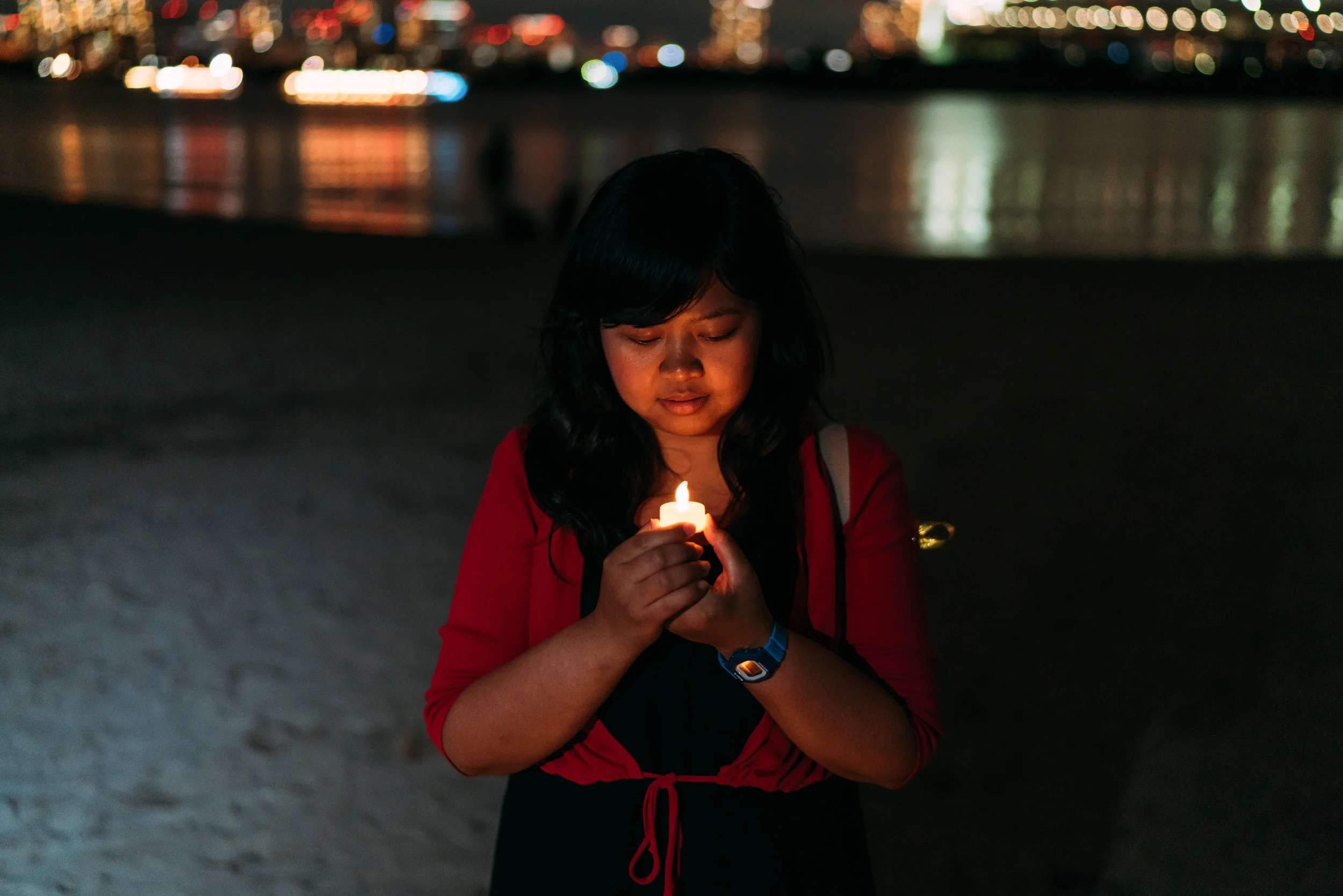 “We are differ in a religious beliefs but we are one nation, Indonesia” said Rosalina, a participant of 100 Candles From Japan to Indonesia