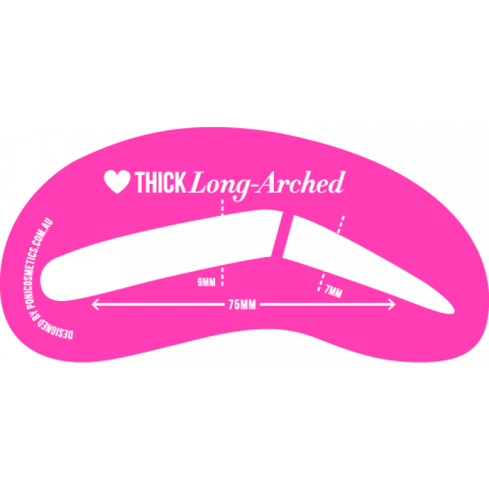 Brow Stencils: Thick Long Arched