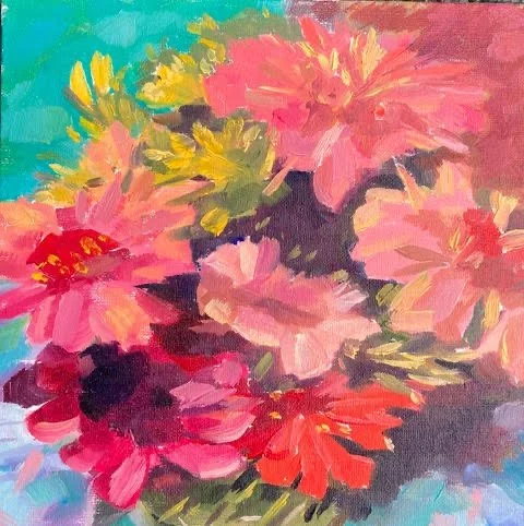 Floral Oil Painting - Jane Rhudy