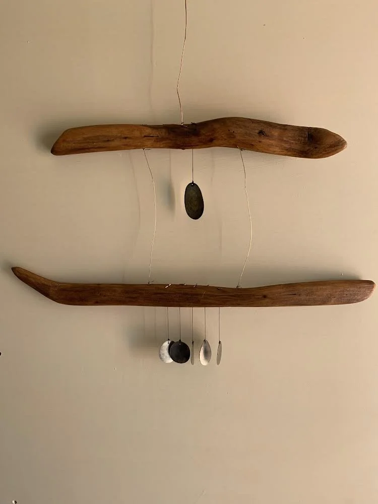 Driftwood and train flattened coin wall hanging - Francis Marion